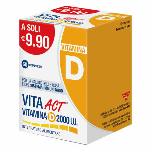 Vitamina D 2000 UI 60 compresse - Benessere delle ossa e sistema immunitario