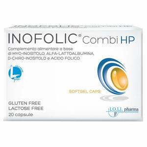 Lo.Li.Pharma - Inofolic Combi HP 20 Capsule - Complemento alimentare per inositolo e acido folico