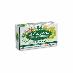 Pool Pharma - Elisir depurativo ambrosiano - 80 Compresse 21,20 g