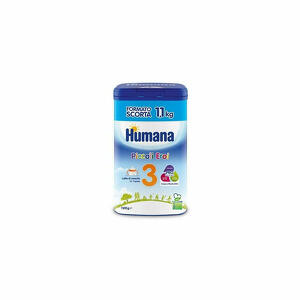 Humana - 3 Latte di crescita 1100 g - Nutrienti per lo sviluppo del bambino