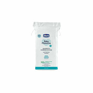 Chicco - Quadrotti in Cotone Morbido - 60 Pezzi