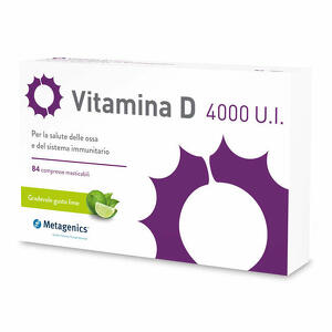 Metagenics - Vitamina D 4000UI - Astuccio da 84 compresse masticabili